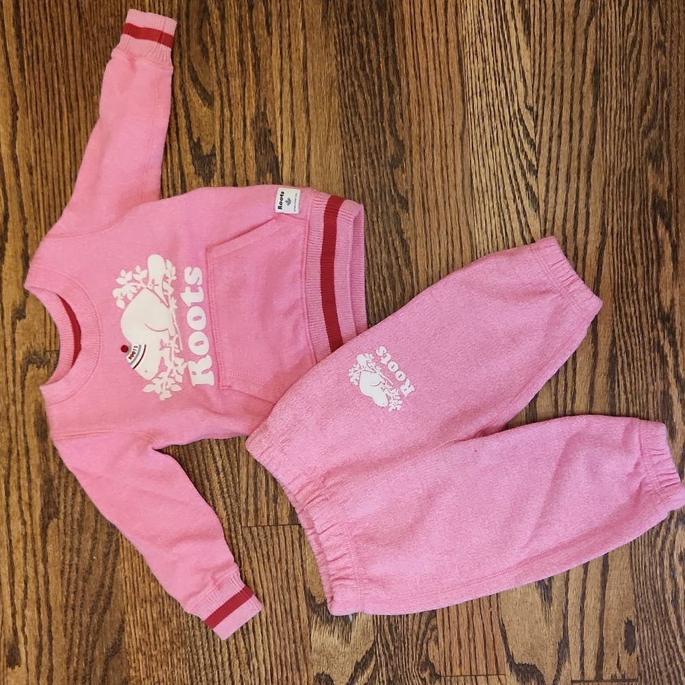 Roots Pink Kids Matching Set